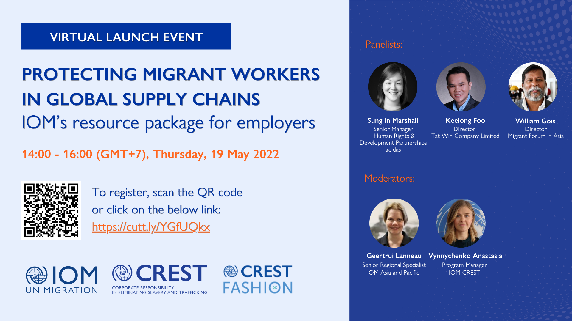 virtual launch Protecting Migrant Workers in Global Supply Chains: IOM’s Resource Package for Employers 